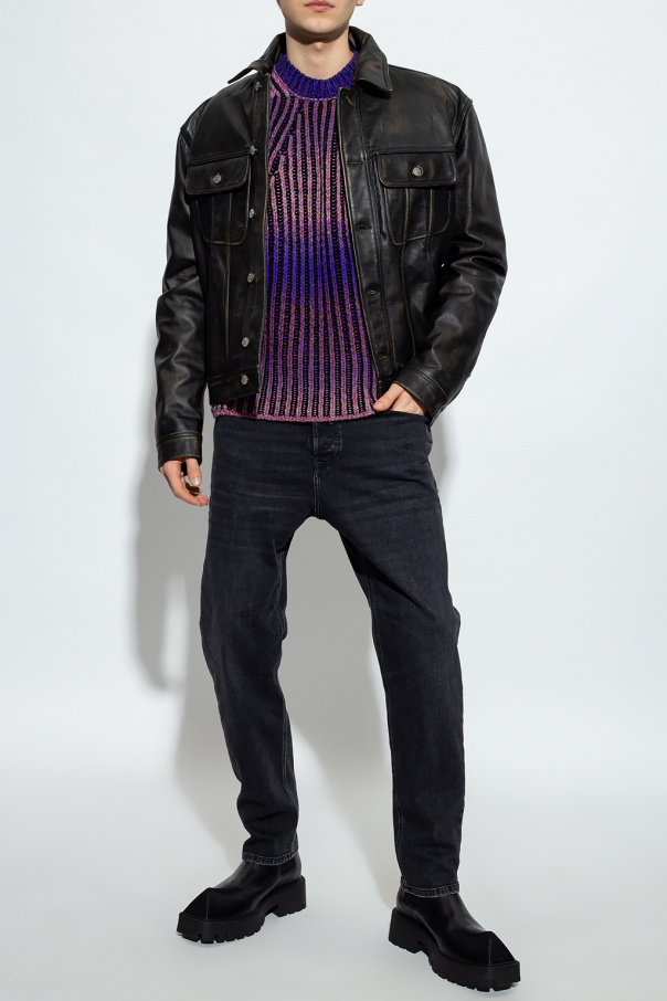 【DIESEL】【牛本革】L-RILEY GIACCA レザージャケット 黒 Riley' leather jacket Diesel - SchaferandweinerShops Denmark